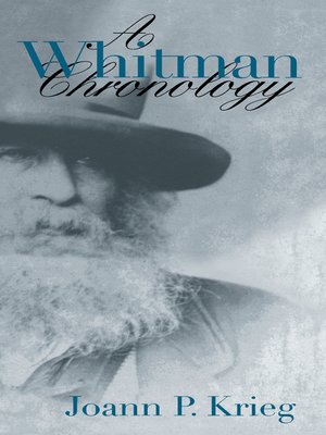 cover image of A Whitman Chronology